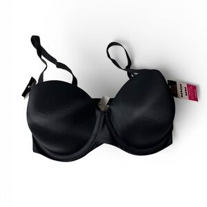 Maidenform SE6990 Bra Women’s 36DD Black Stay Put Detachable Backless Strapless